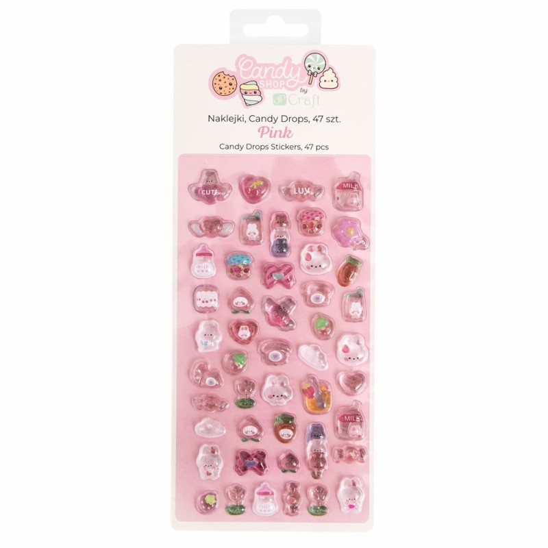 Naklejki Candy Drops 47szt Pink DPNK-294 Dalprint